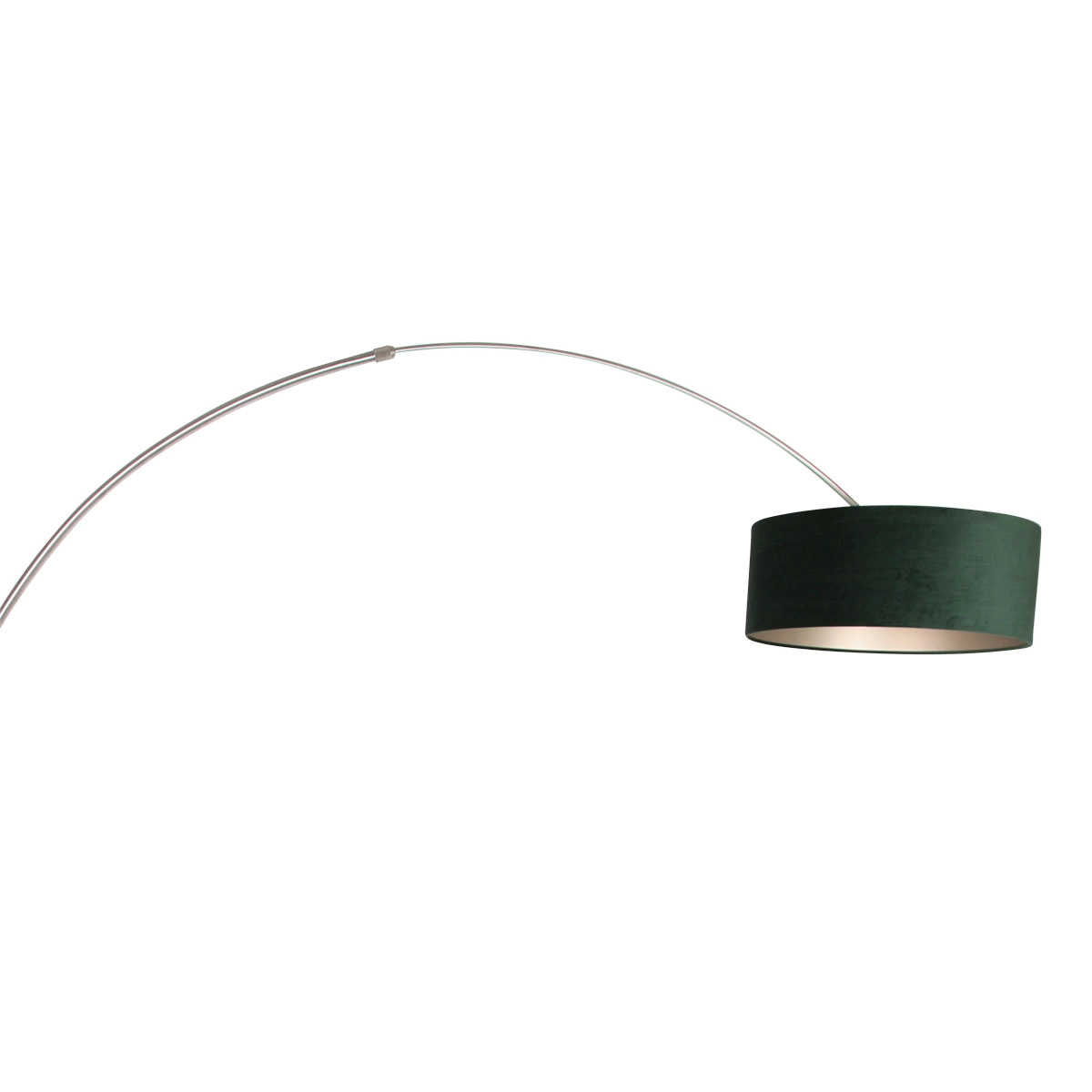 Lampe à arc Sparkled Acier inoxydable avec capot vert velours Steinhauer 8712746145946