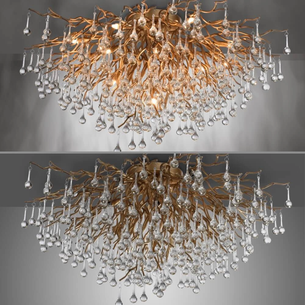 Lustre Icicle laiton 100cm Paul Neuhaus 4012248352106