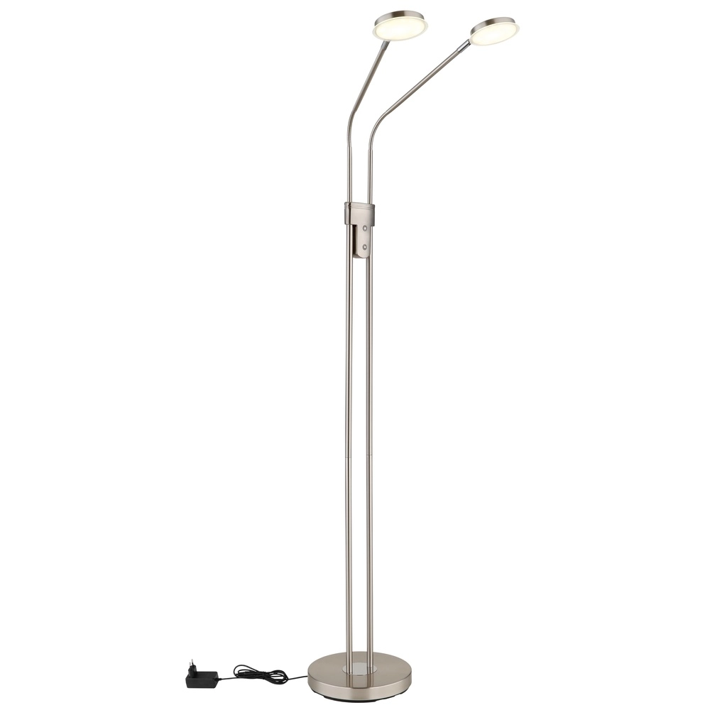 Lampe de lecture double Silvio nickel Globo 9007371592364
