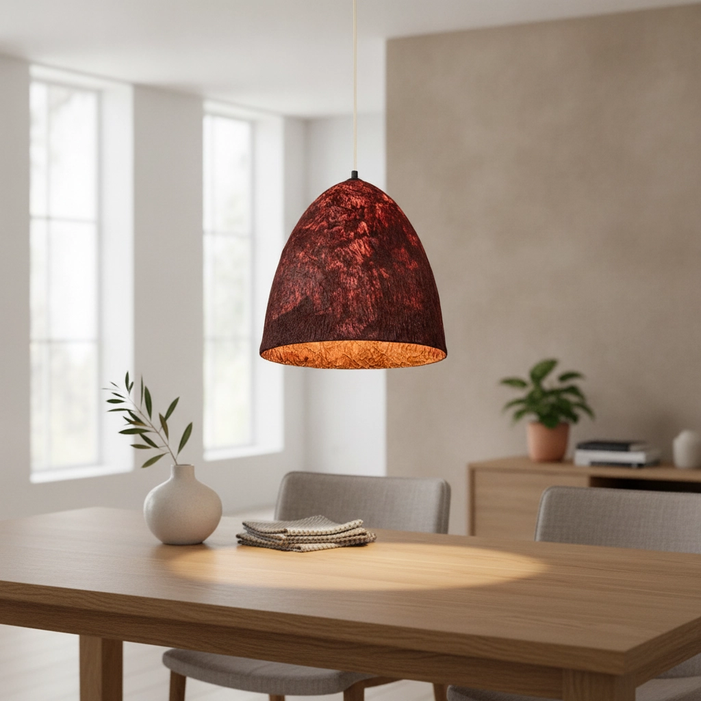 Suspension Solis rouge Ø 36cm