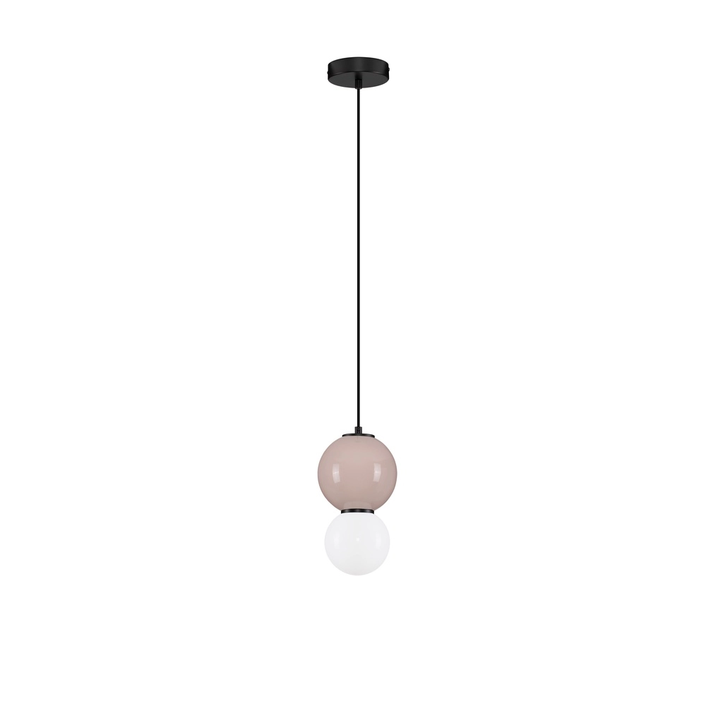 Suspension Noesis Ø 15cm brun moka avec blanc Suspension Noesis Ø 15cm brun moka avec blanc
