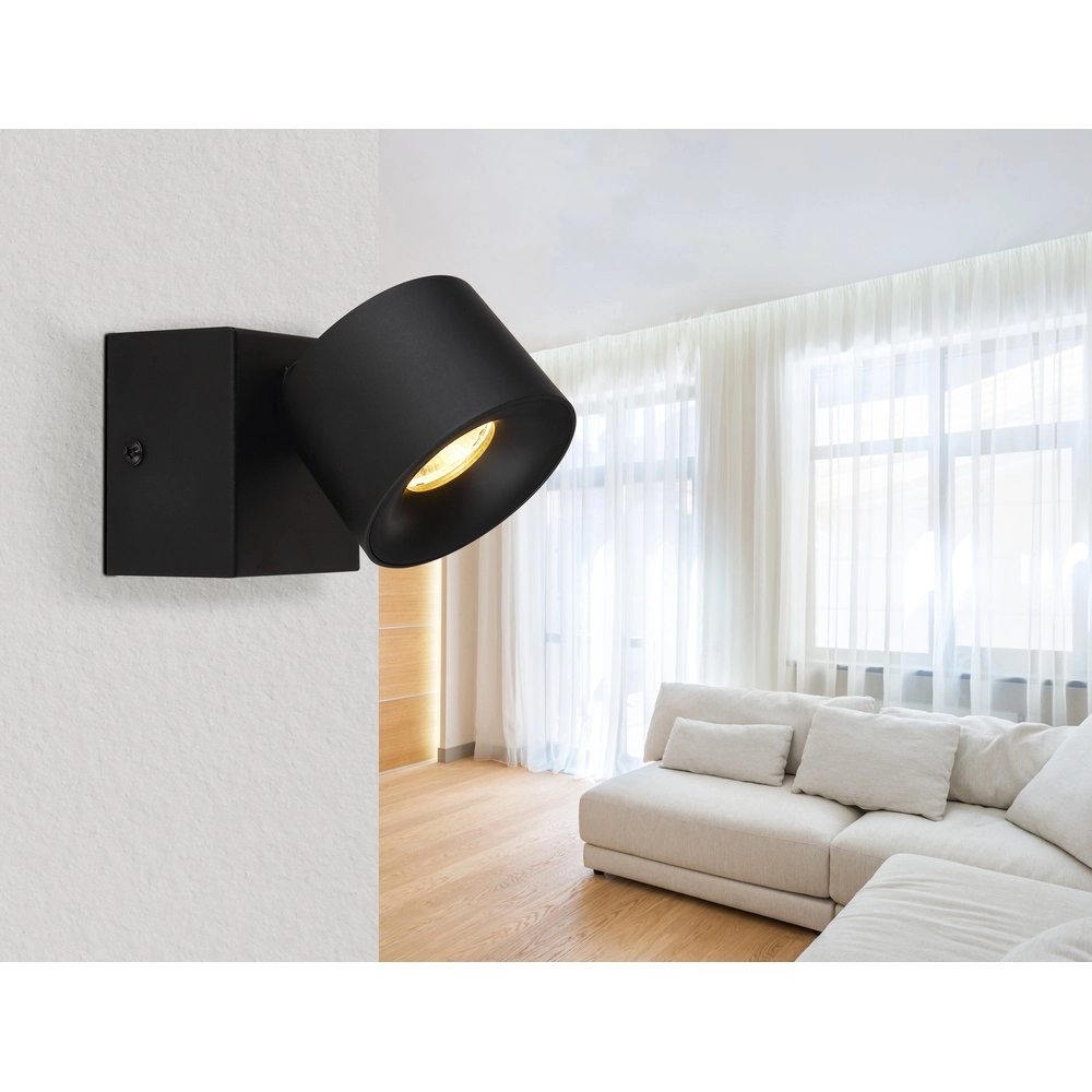 Lampe murale élégante Rae Noir Globo 9007371456635