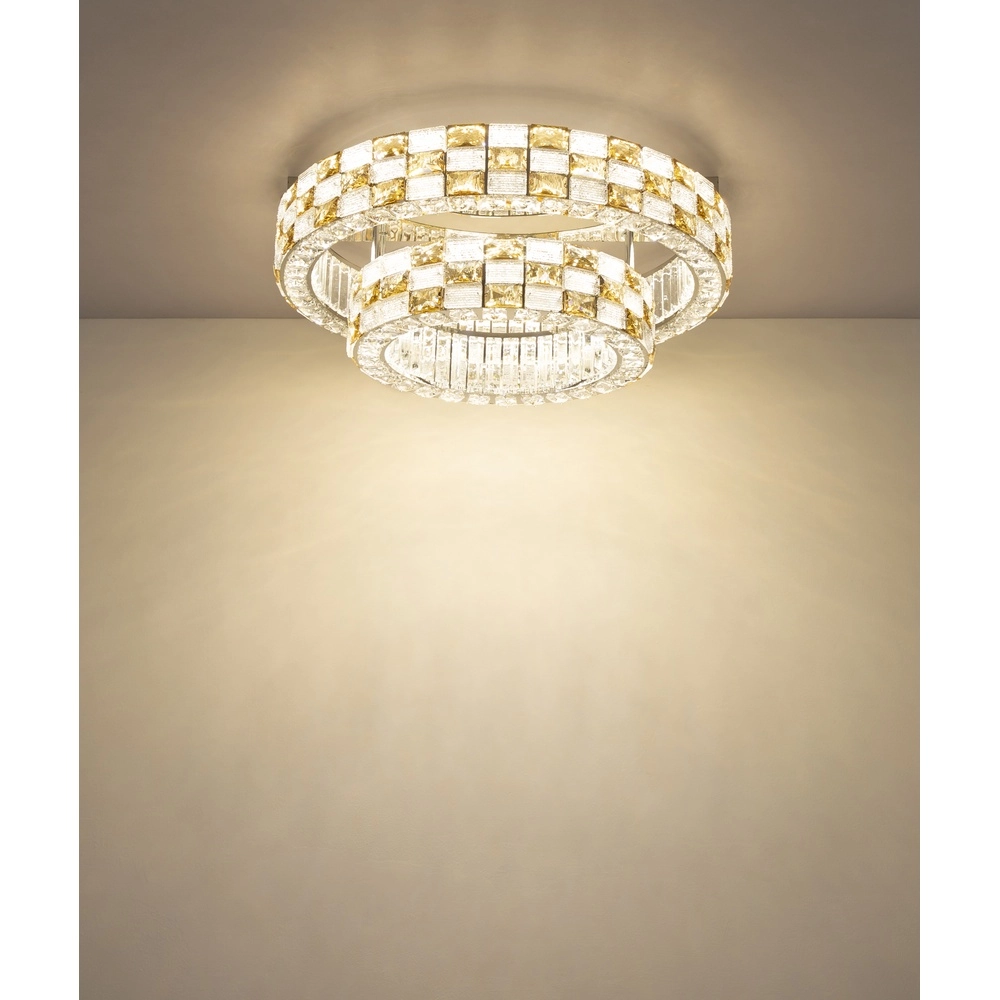 Lampe de plafond Lidia Ø chrome 61cm Globo 9007371583096