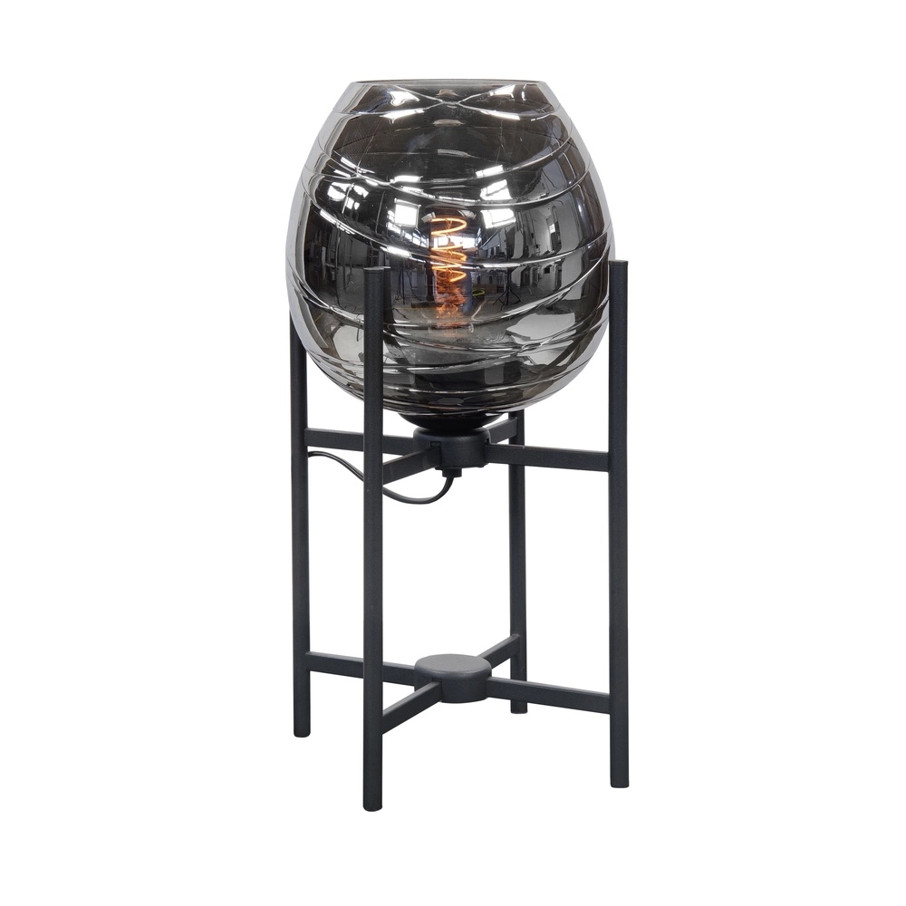 Lampe de table Fantasy Cadre noir avec verre Lampe de table Fantasy Cadre noir avec verre