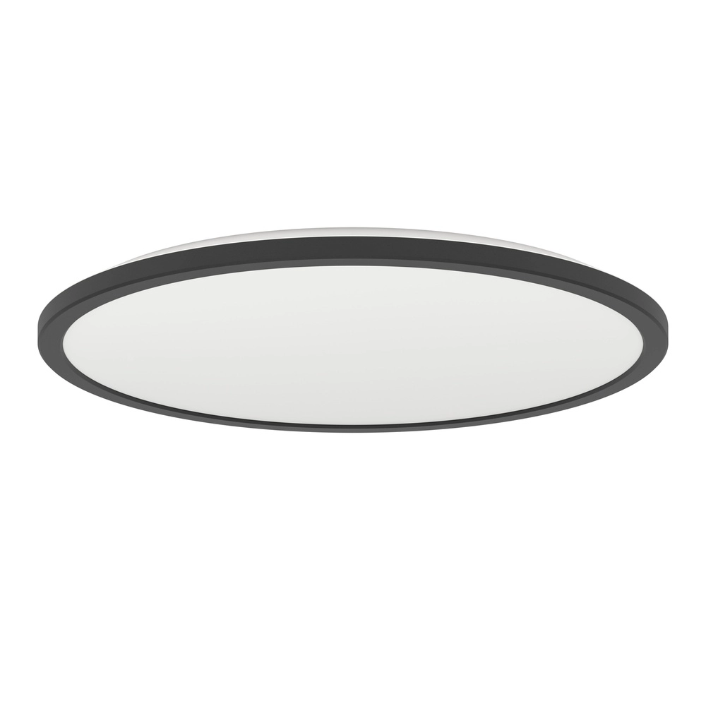 Éclairage de plafond de salle de bain Rovito Zigbee - noir - Ø 50 cm
