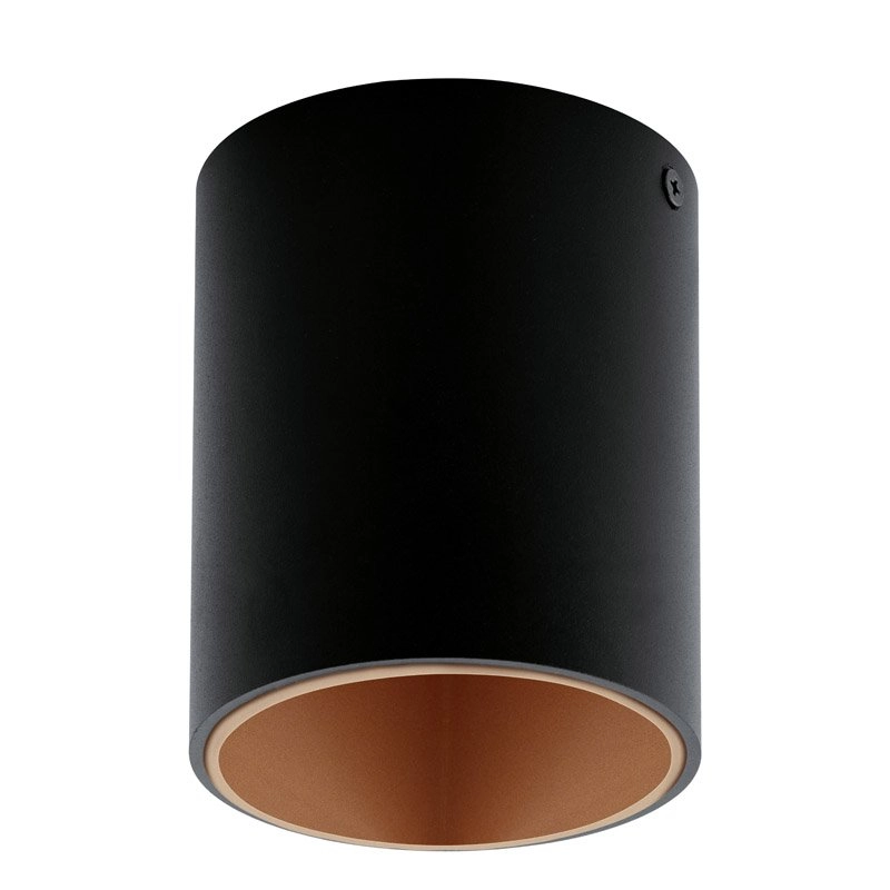 LED plafonnier Polasso Noir/Cuivre LED plafonnier Polasso Noir/Cuivre