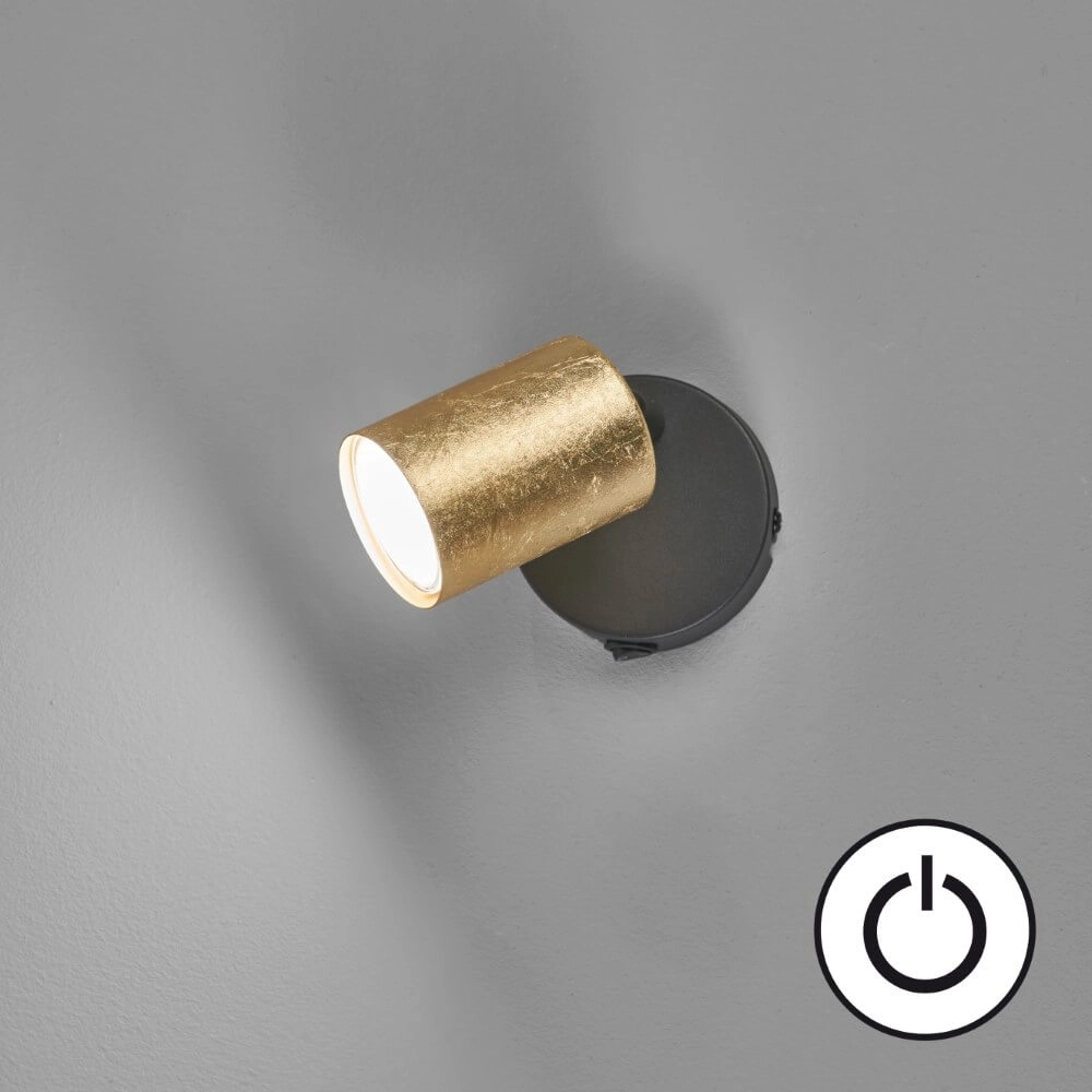 Applique Vano noir avec de l'or Fischer & Honsel 4003694304979