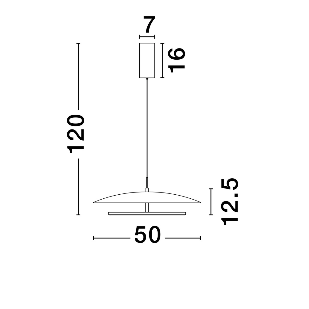 Suspension design Olos blanc Ø 50cm Lyora 5212017457028