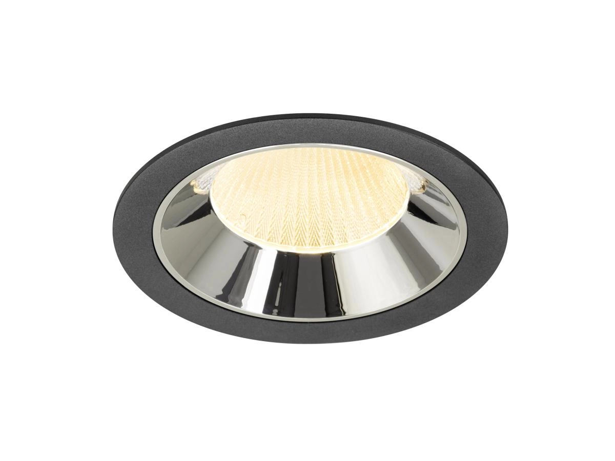 Spot encastré Numinos XL noir/chrome 3000K - 20 deg
