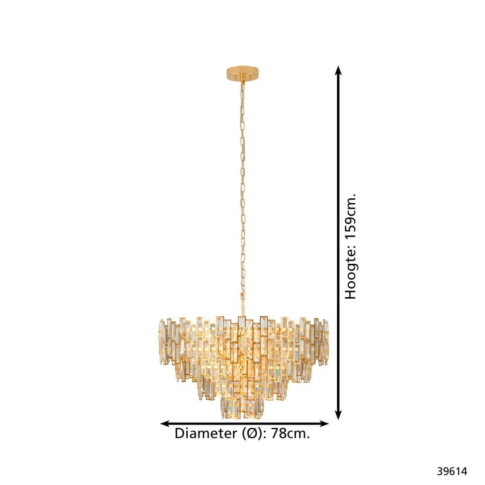 Lustre Ø 78cm Calmeilles or Stars of Light 9002759396145