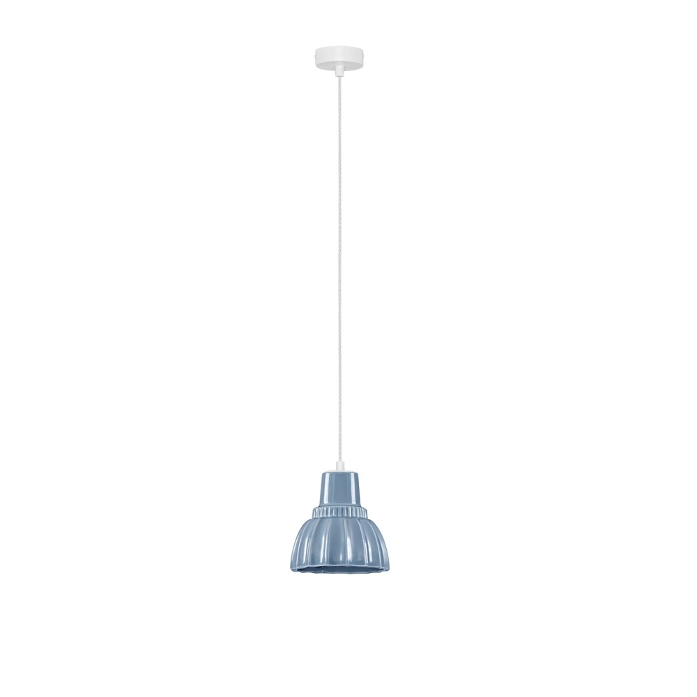 Lampe suspendue Picco Blanc avec bleu Lyora 5212017495372