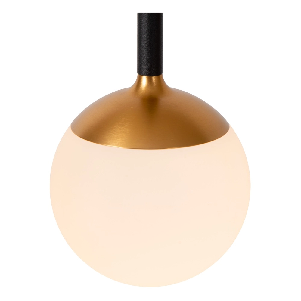 Lampe pendante de conception Calina 5 lumières avec sphères blanches Premium by Lucide 5411212242013