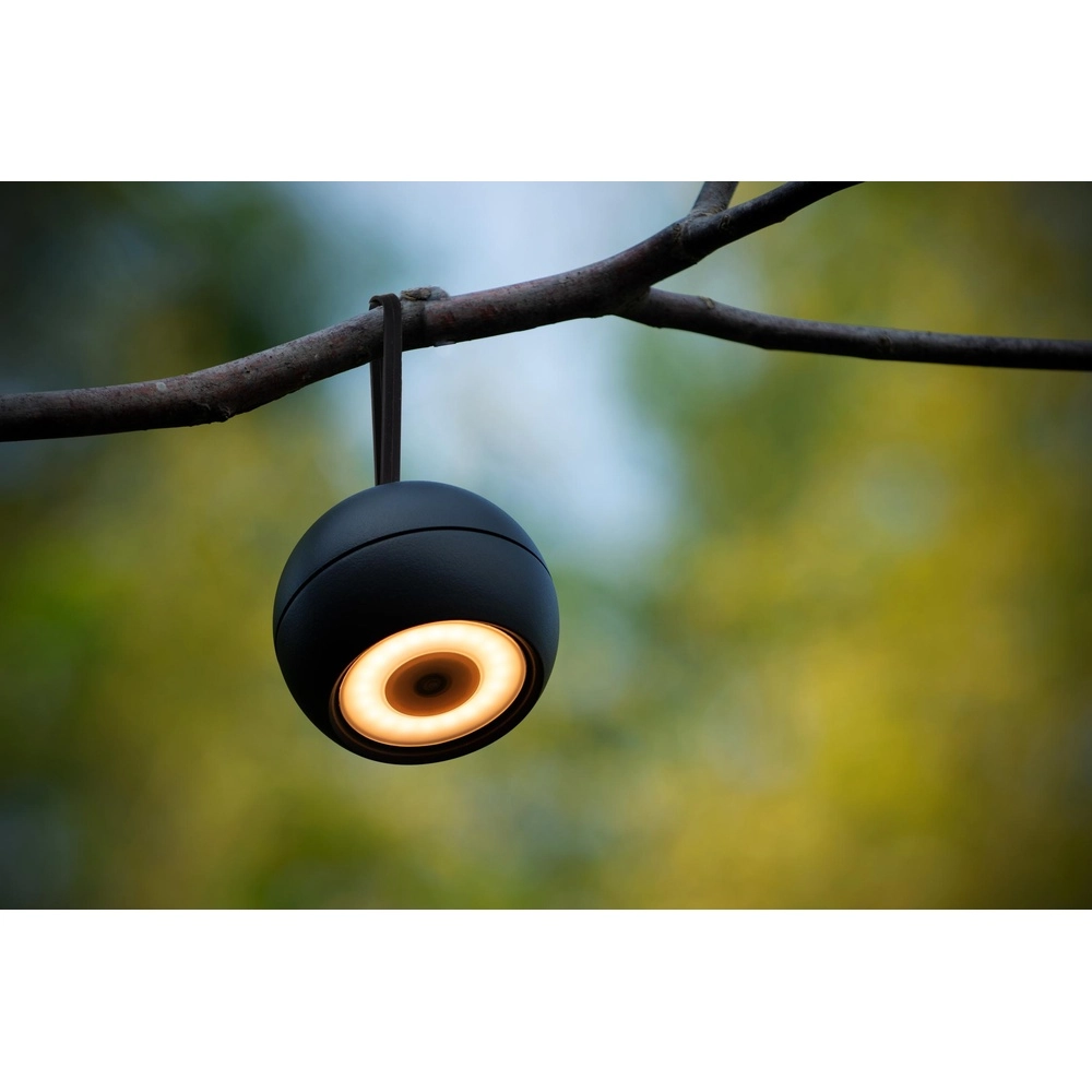 Lampe murale rechargeable Lunex Magnétique noir Lucide 5411212272409