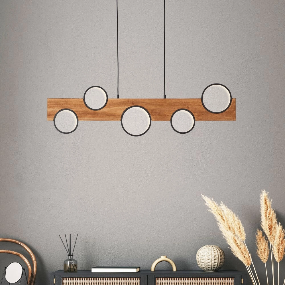 Lampe suspendue Cheesy bois Brilliant 4004353429644