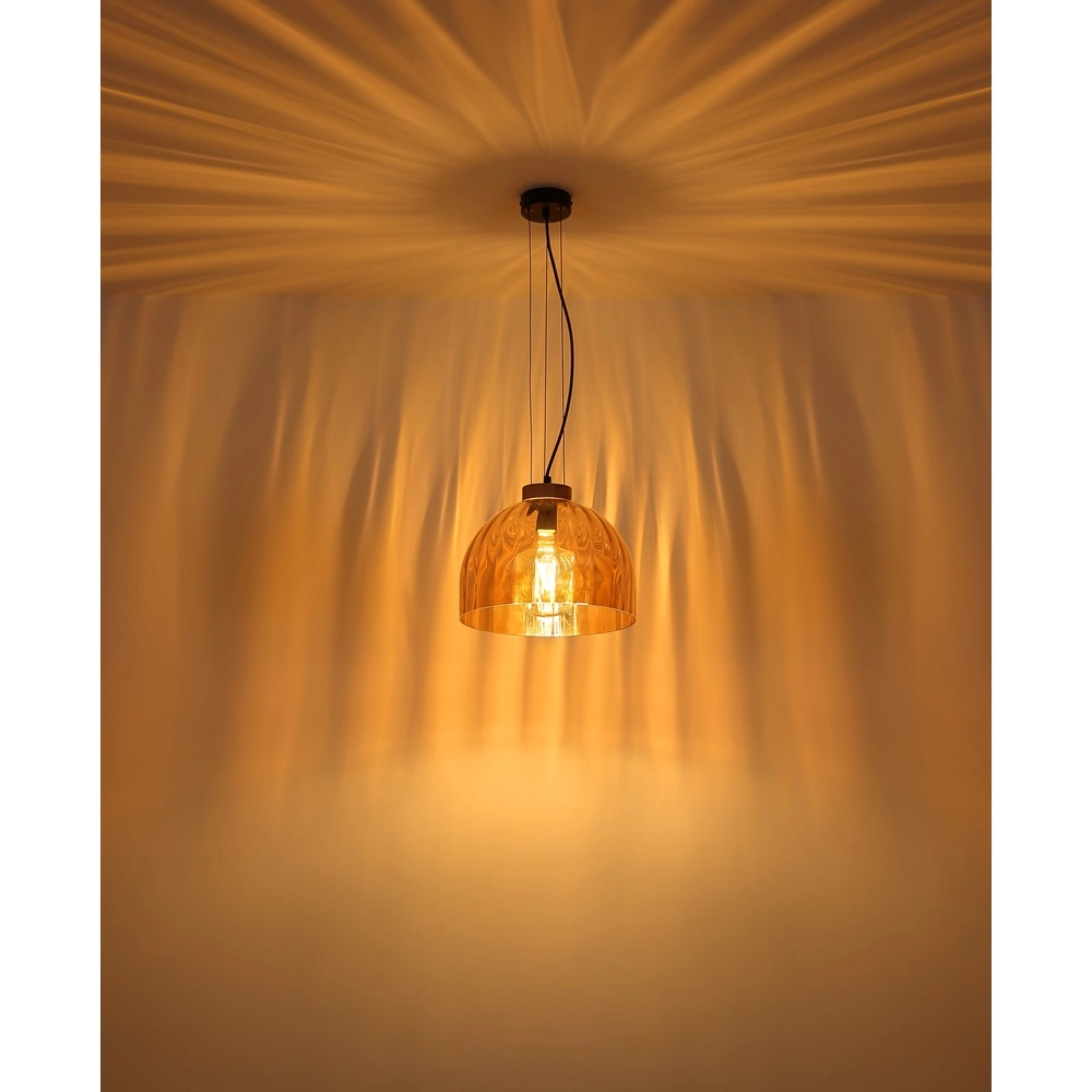 Lampe suspendue Swanson noir Ø 30cm Globo 9007371592647