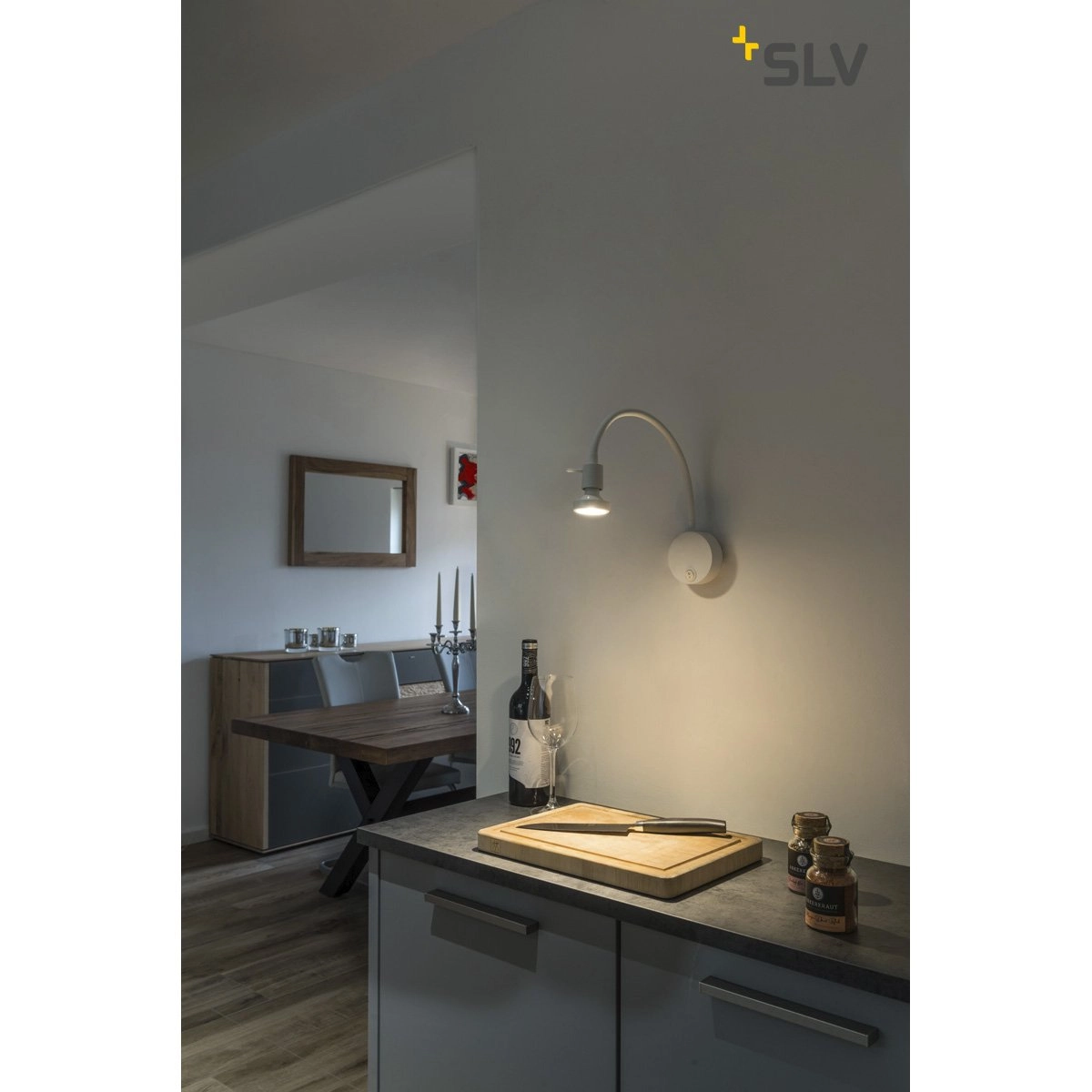 Lampe de lecture flexible Dio Flex blanc SLV 4024163228312