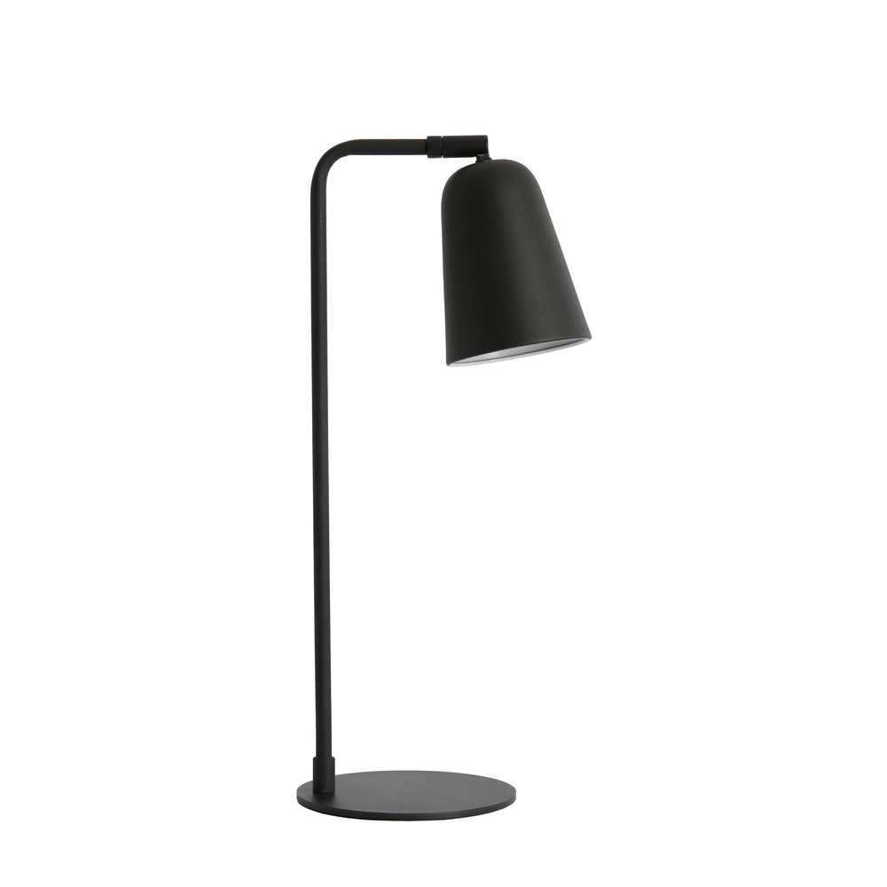 Lampe de bureau noire Salomo