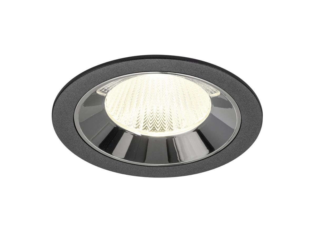 Spot encastré Numinos L noir/chrome 4000K - 40 deg