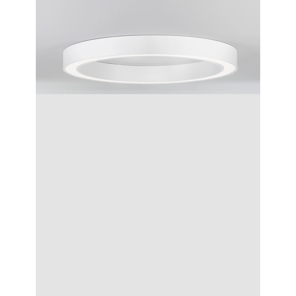 Plafonnier Morbido blanc Ø 80cm