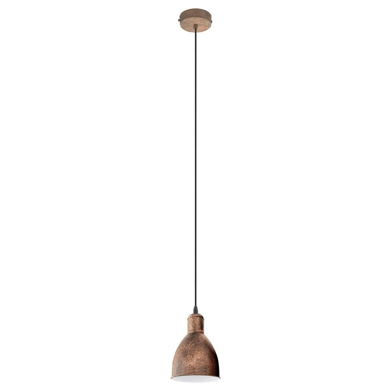 Lampe à suspension Priddy navette bronze marron Eglo 9002759494926