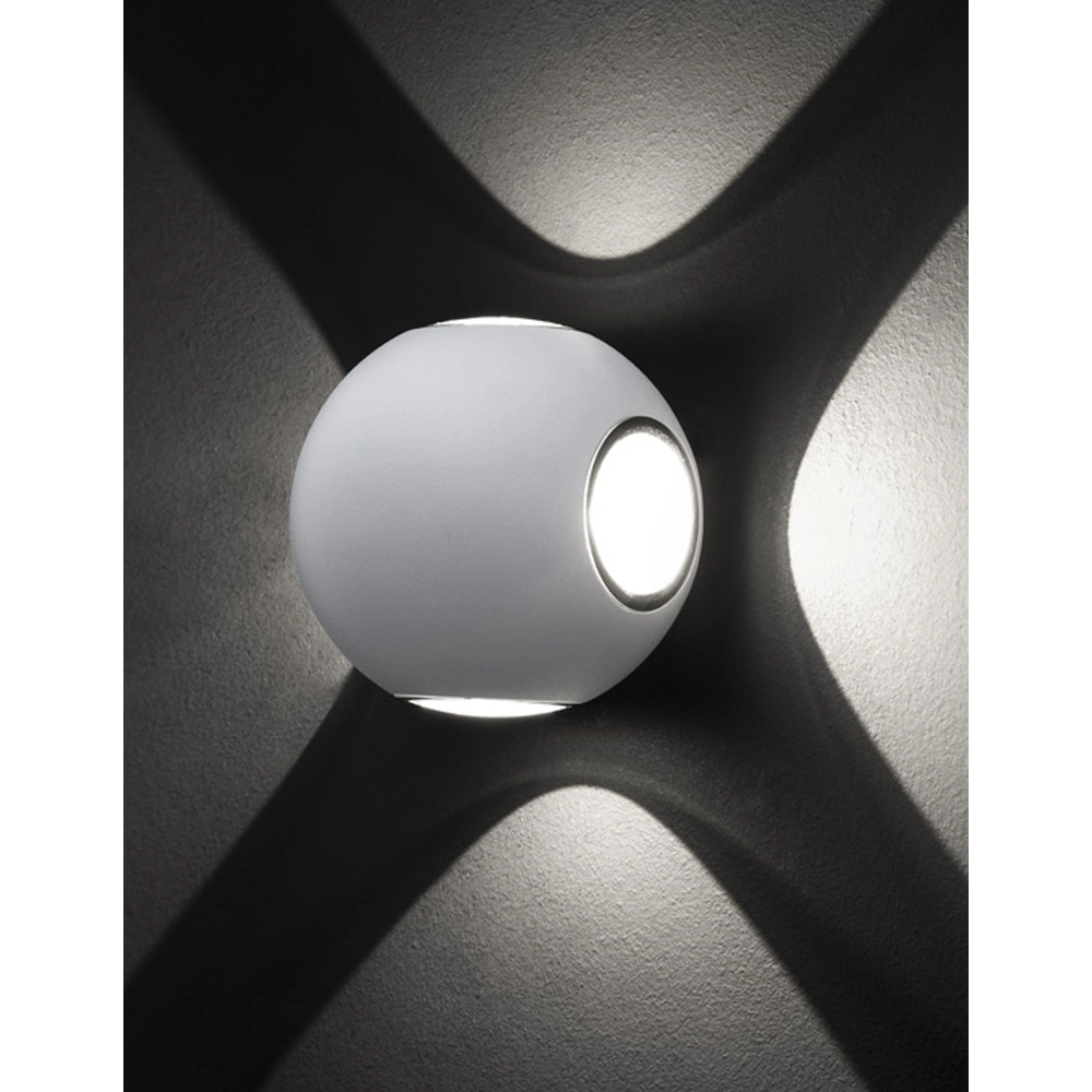 Applique murale unique Como 4 lumières blanches