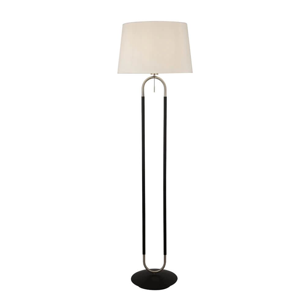 Lampadaire Jazz 161cm noir avec crème