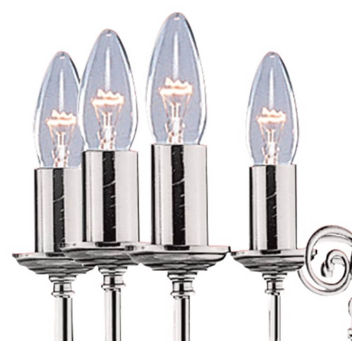 Lustre en argent antique Zanzibar Searchlight 5013874223852