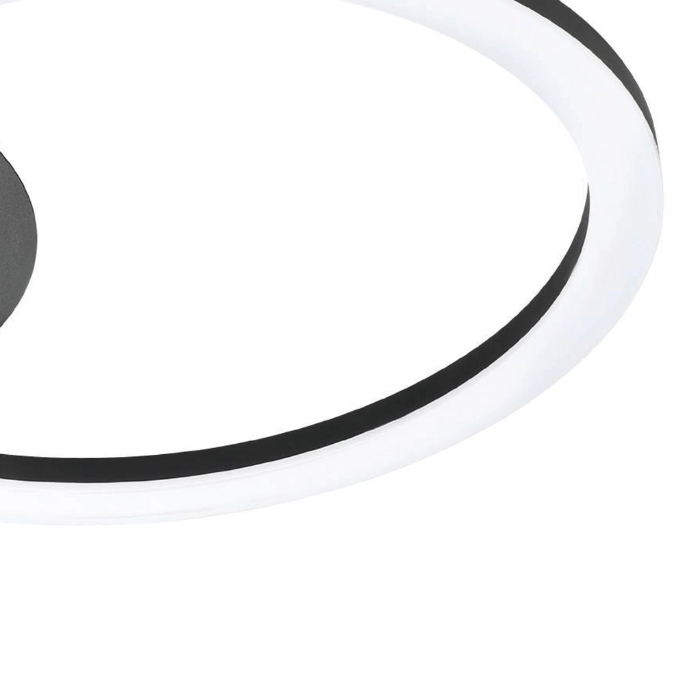 Plafonnier Zigbee Parrapos-Z 54,5x44,5cm noir Eglo 9008606231249