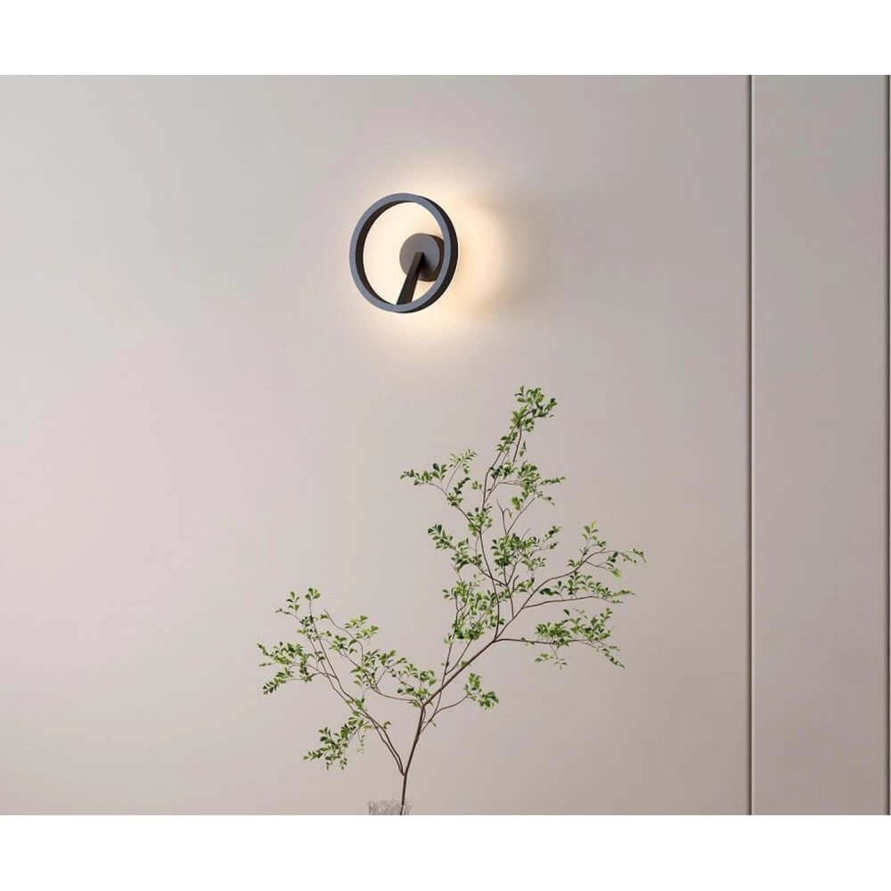 Applique murale noire Oregon Design élégant Artdelight 8720701100893