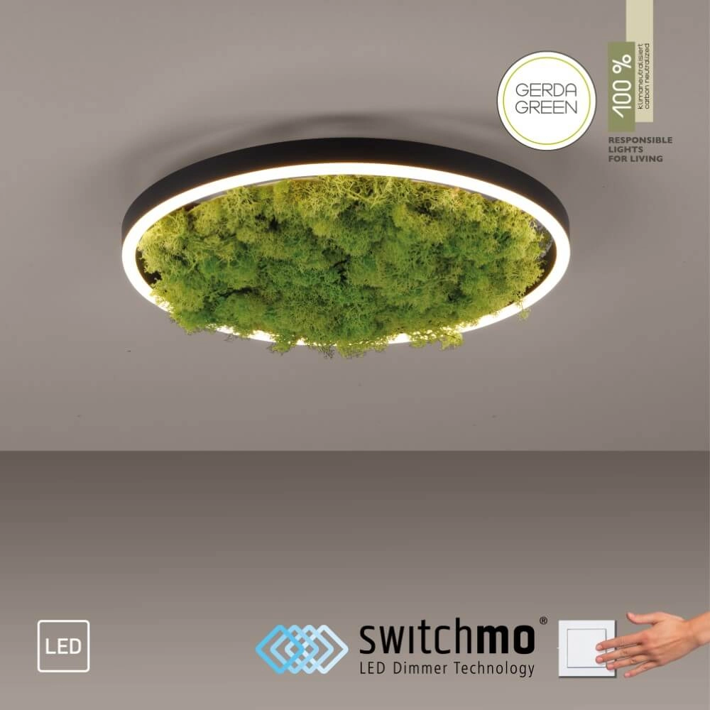 Plafonnier Green Ritus avec mousse Ø 39,3cm Just Light 4043689994792