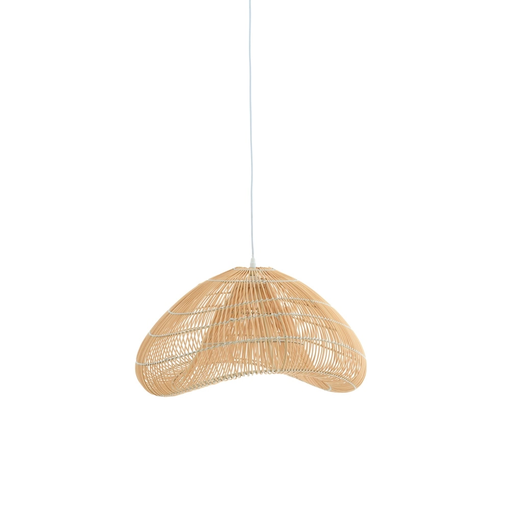 Lampe pendante en rotin Janzur Ø 54cm - brun naturel