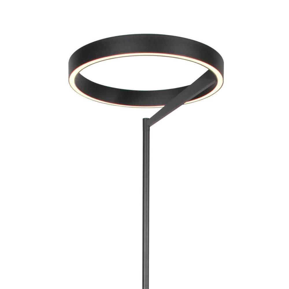 Lampadaire moderne Mykty noir Ø 40cm Steinhauer 8712746178173