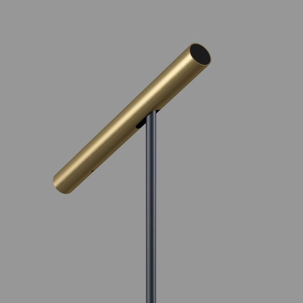 Lampadaire design Kansas Noir avec or chaud Artdelight 8720701102538