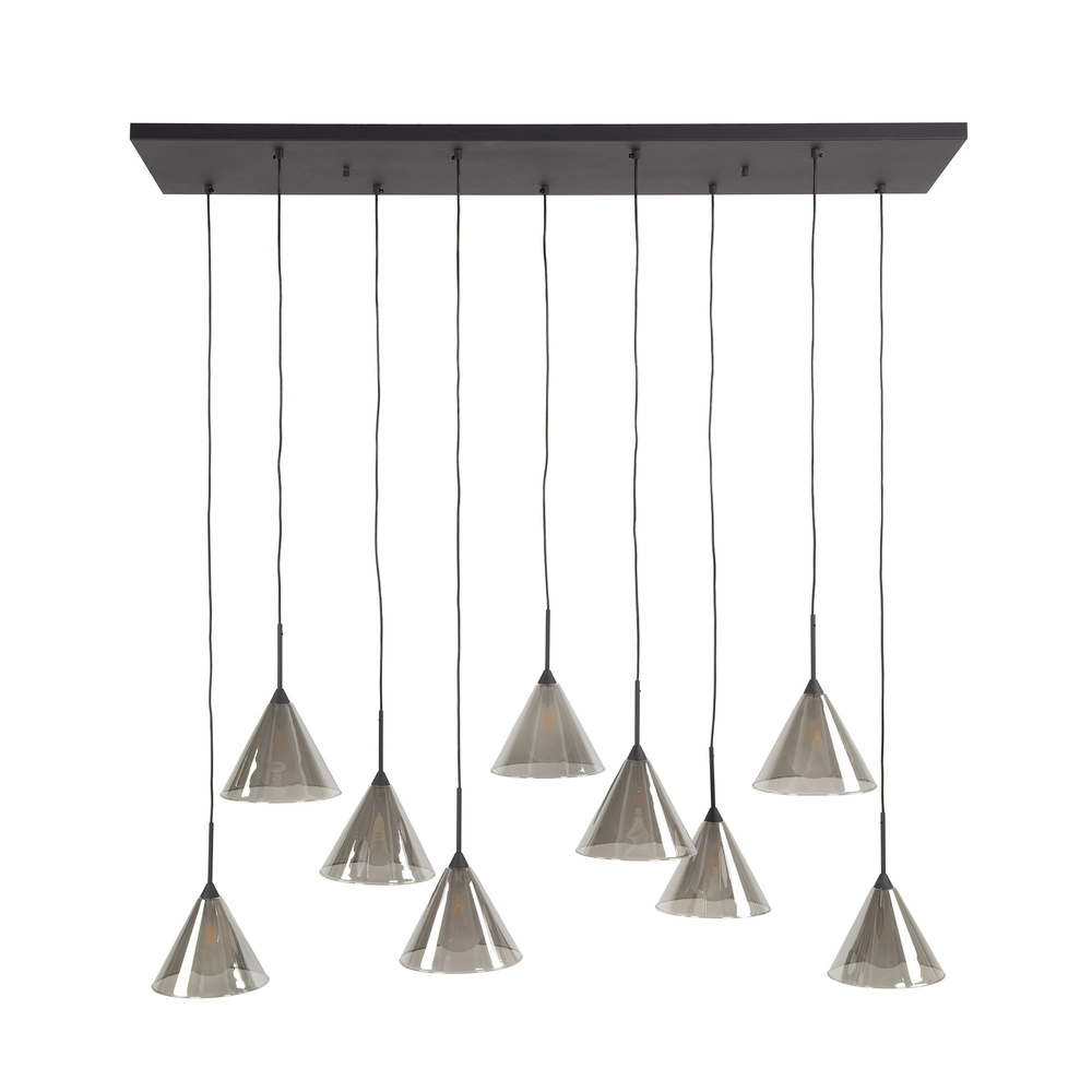 Lampe suspendue à 9 lampes Conic pour la table à manger Lyora 8716803512023