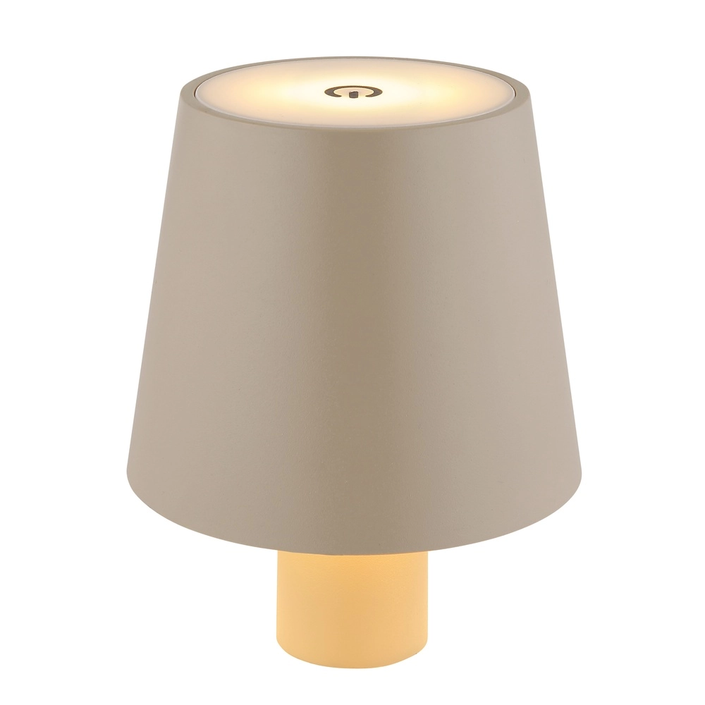Lampe bouteille Vannie Brun sable rechargeable