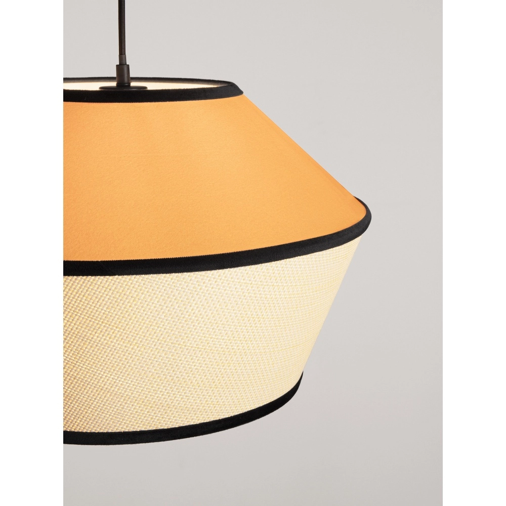 Lampe suspendue Veliss blanc avec jaune Lyora 5212017493859