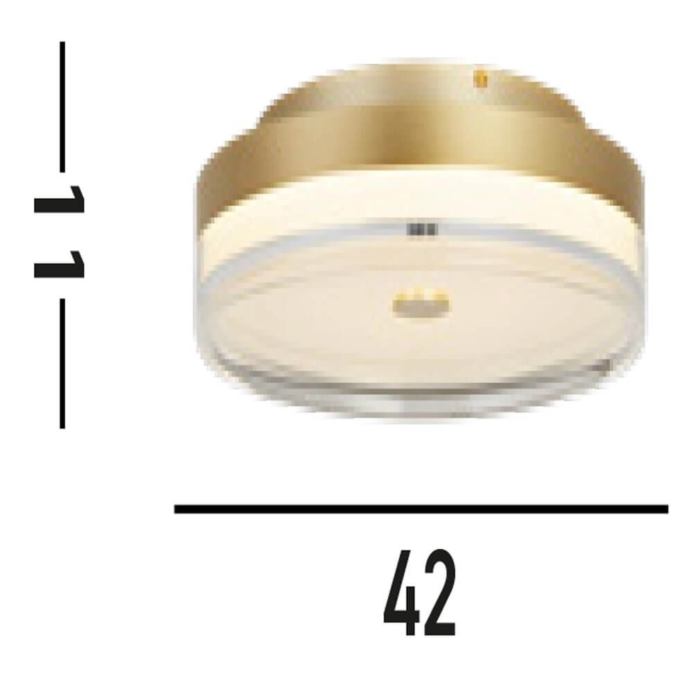 Plafonnier Cyprus Ø 40cm or Searchlight 5053423273723