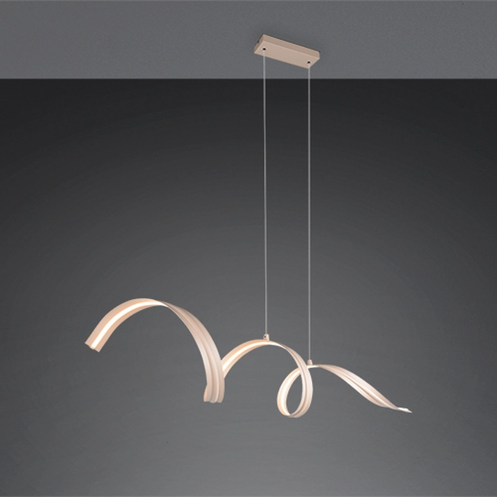 Lampe pendante moderne Tivor brun sable Trio 4017807706314