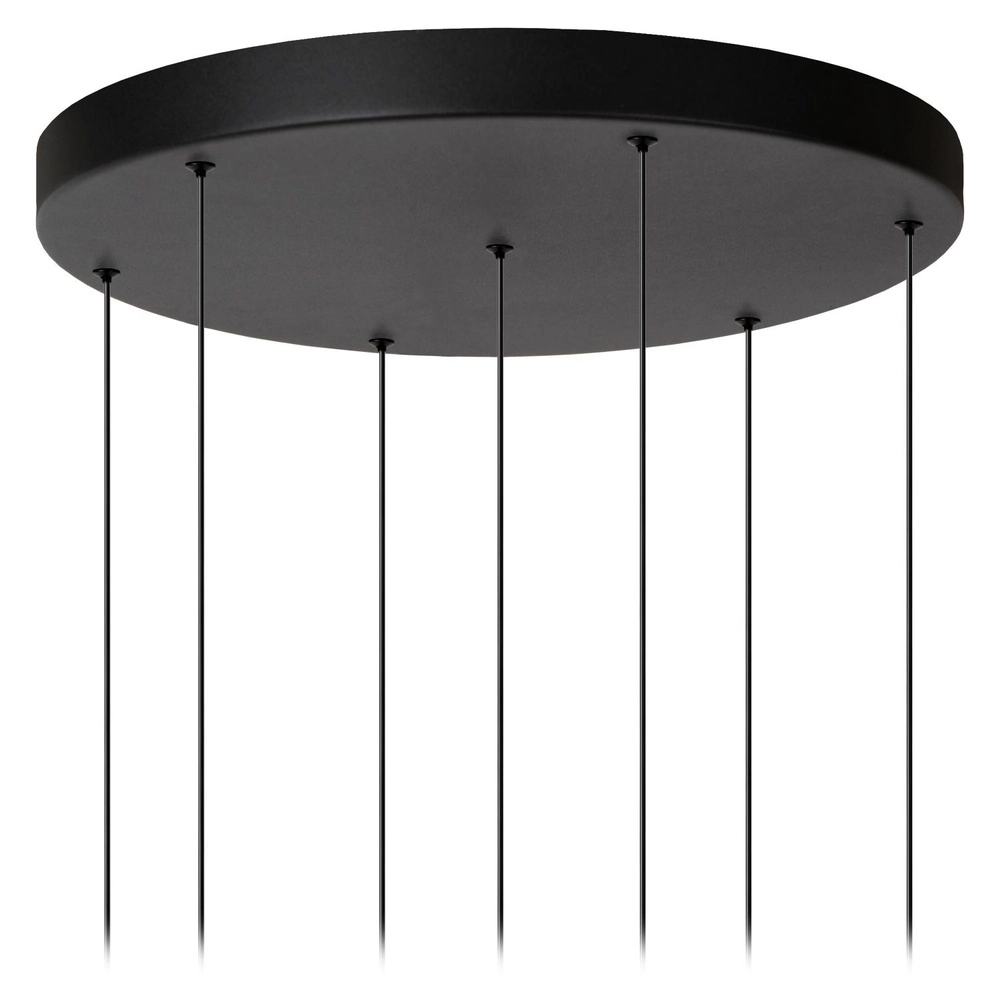 Lampe suspendue à 7 lampes Tamino Noir Lucide 5411212792228