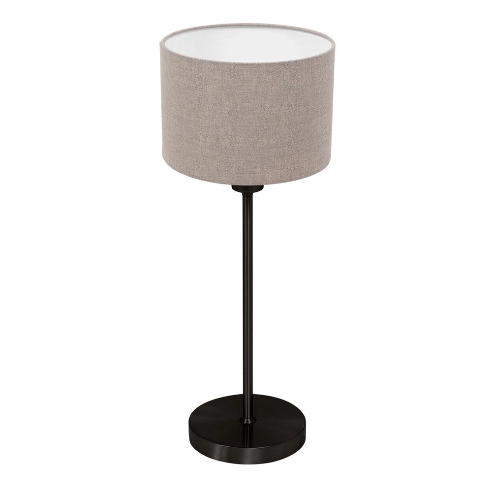 Lampe de table noire Noor avec capuchon gris Steinhauer 8712746182200
