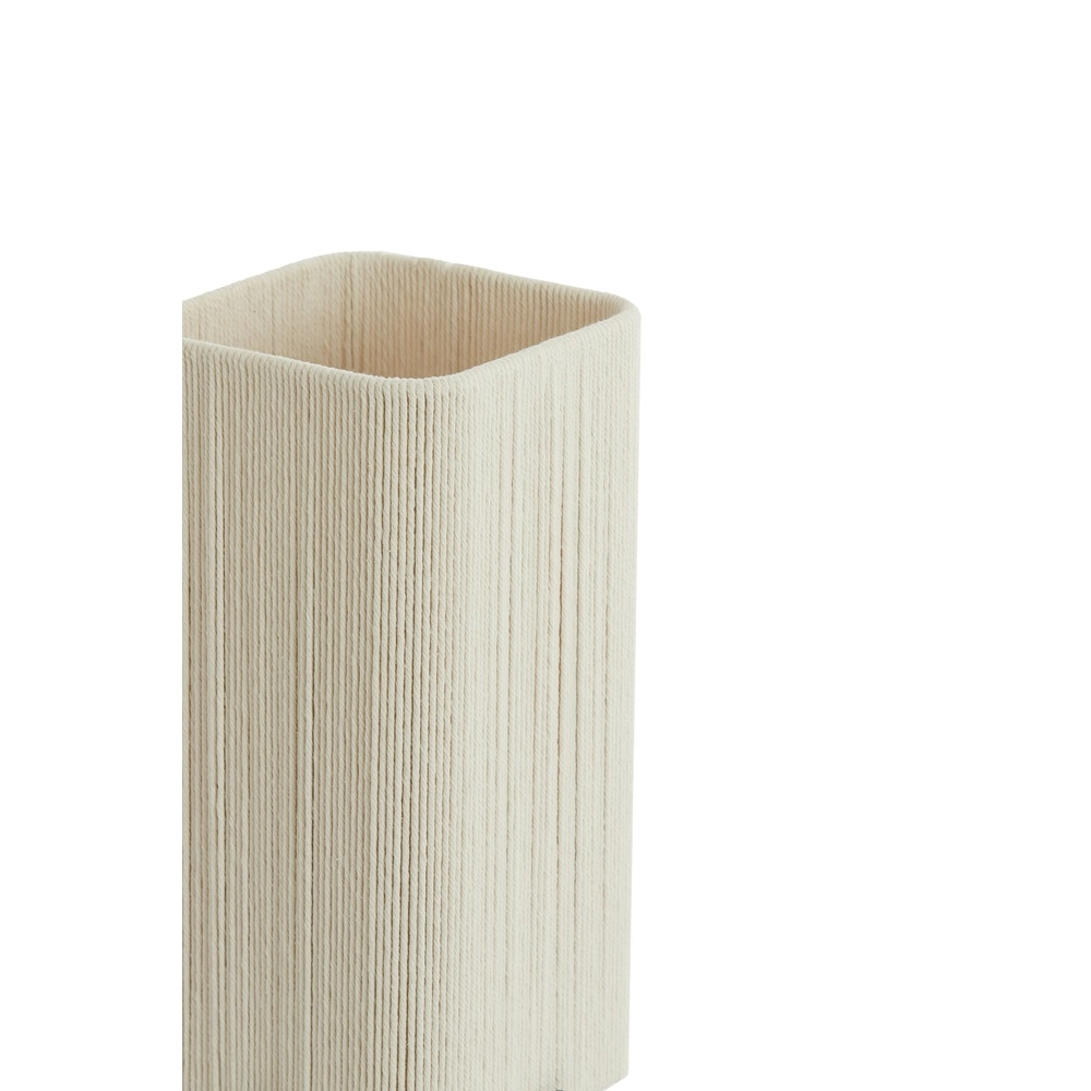 Lampe de table Wyn 39 cm - corde crème avec noir Light & Living 8717807792527