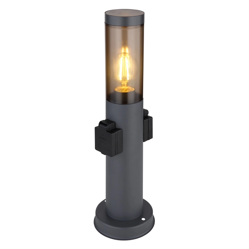 Lampe de jardin Boston anthracite avec douille