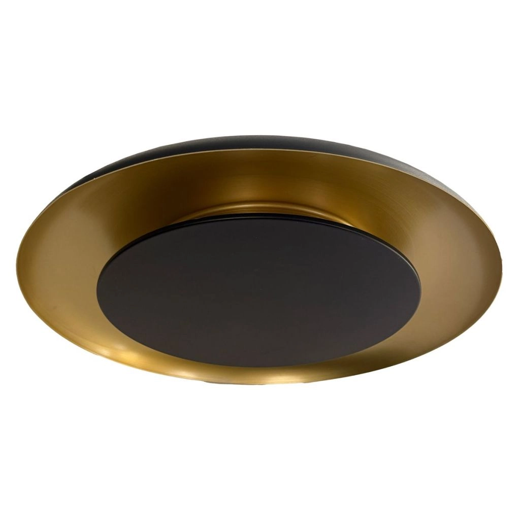 Lampe de plafond moderne Golden Veil noir avec or Steinhauer 8712746186772