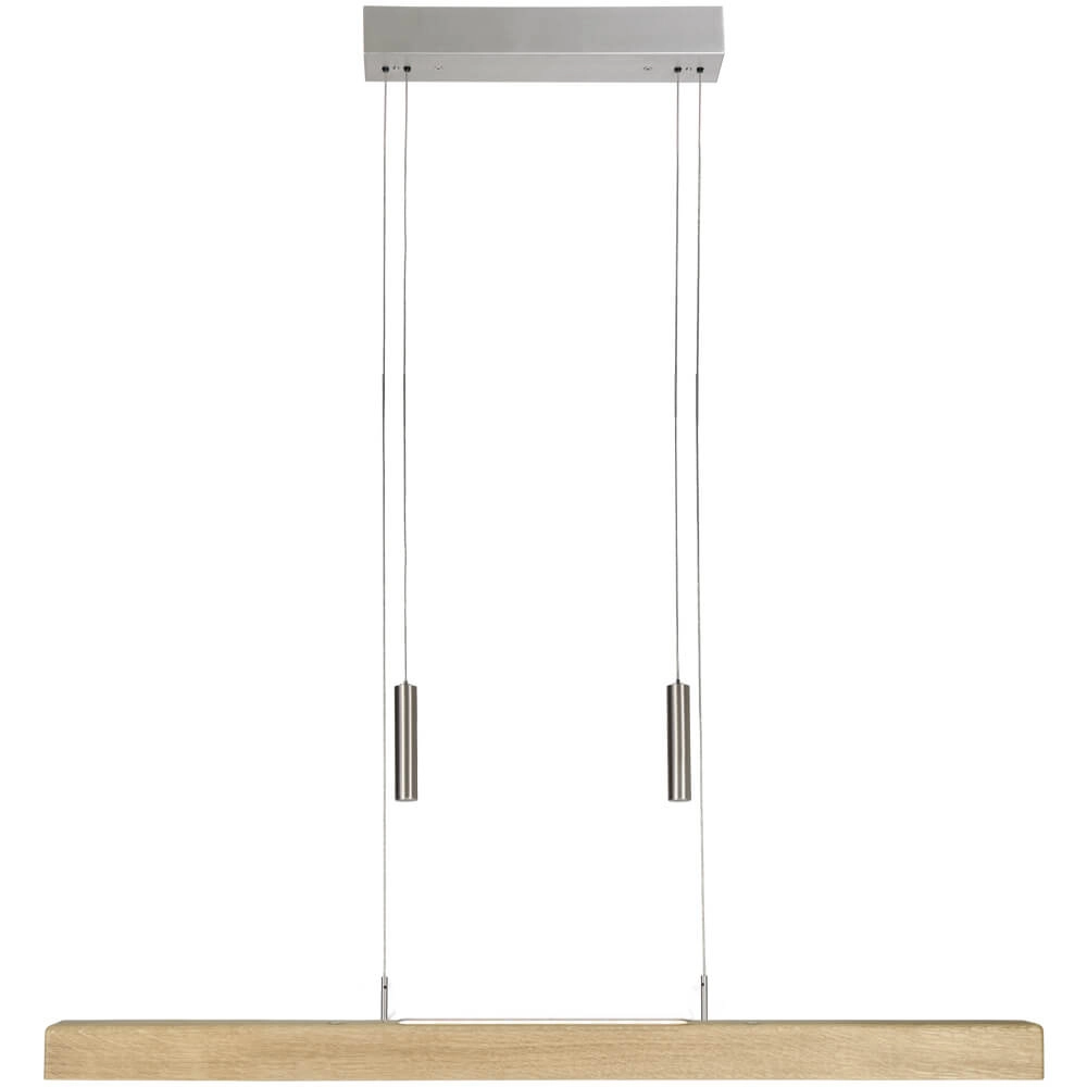 Lampe suspendue de haut en bas Leonora 85 cm - chêne nature Lampe suspendue de haut en bas Leonora 85 cm - chêne nature