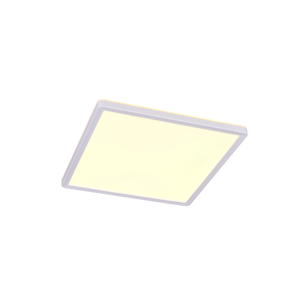 Lumière carrée au plafond Emra blanc 29 cm