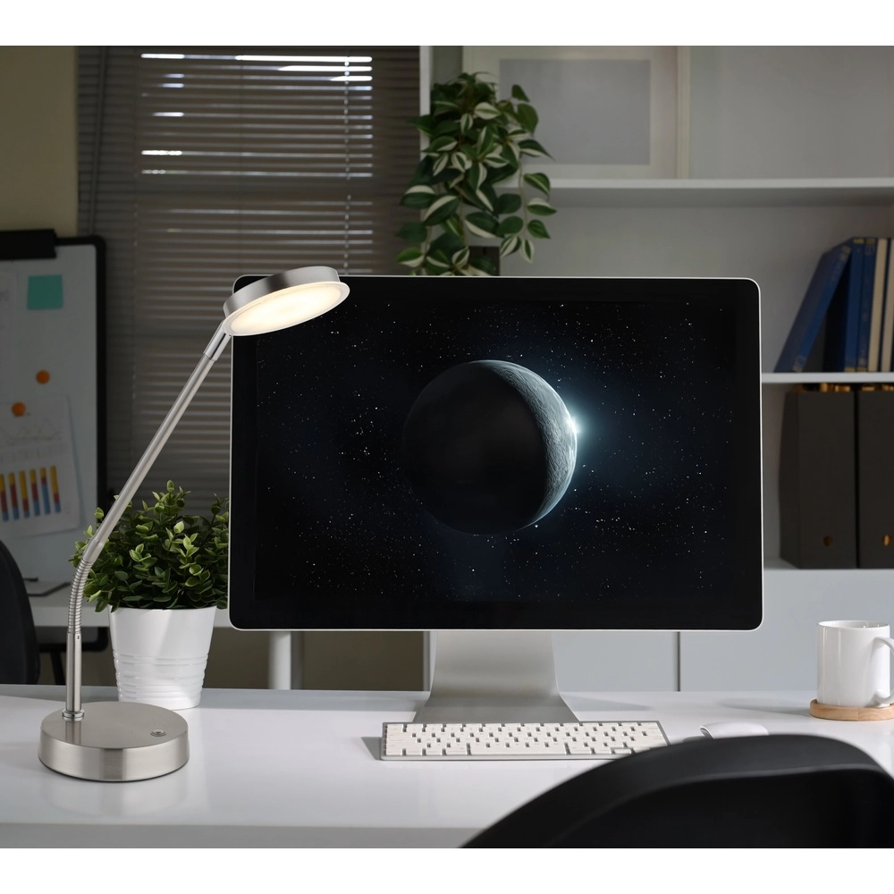 Lampe de bureau Silvio nickel Globo 9007371589166