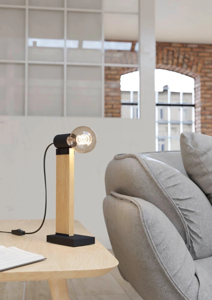 Lampe de table en bois Bailrigg Eglo 9002759439040