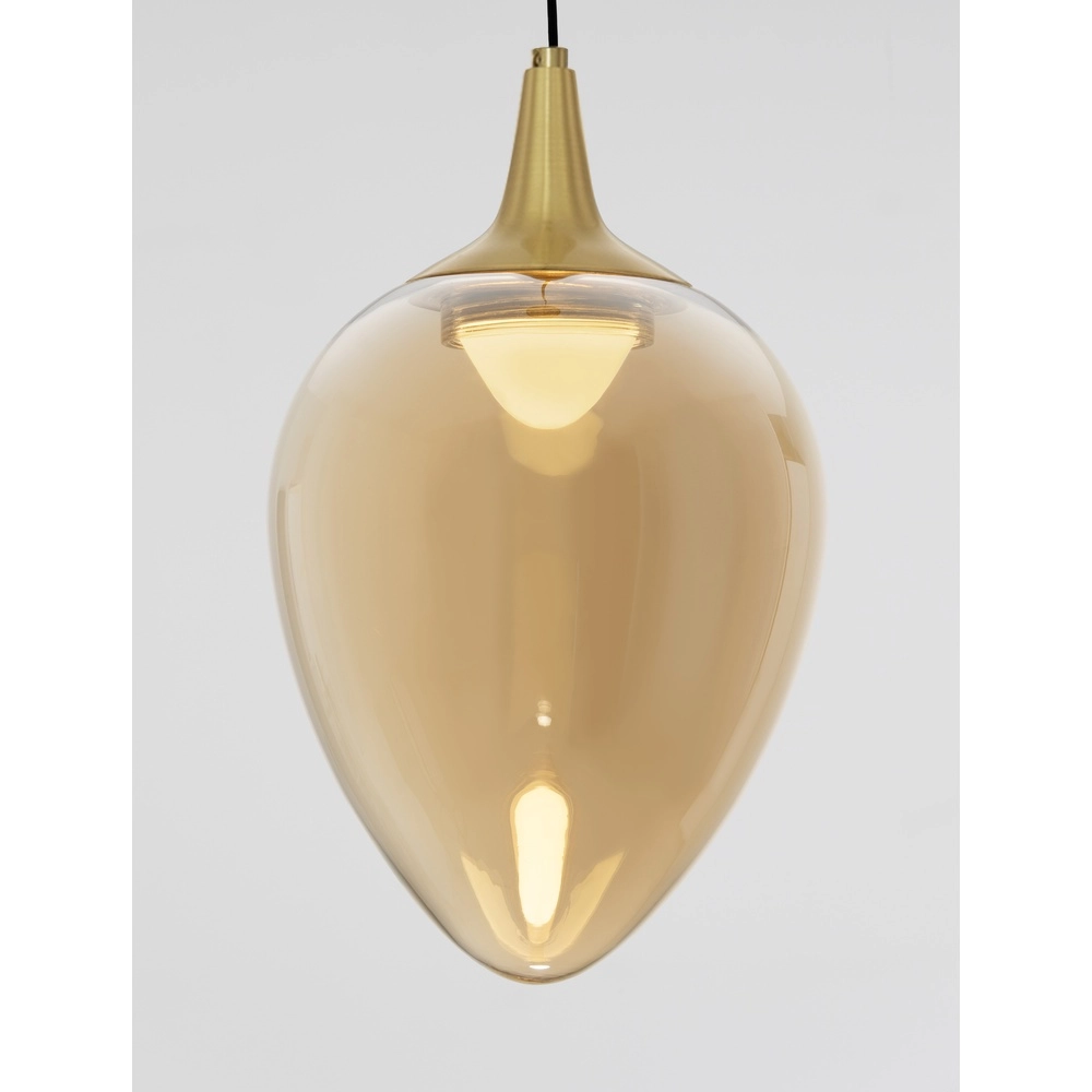 Suspension Nali 1 verre ambré clair Suspension Nali 1 verre ambré clair