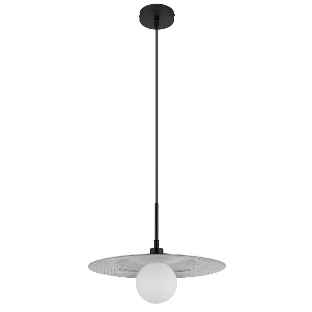 Suspension noire Riga Ø 33cm Globo 9007371447022