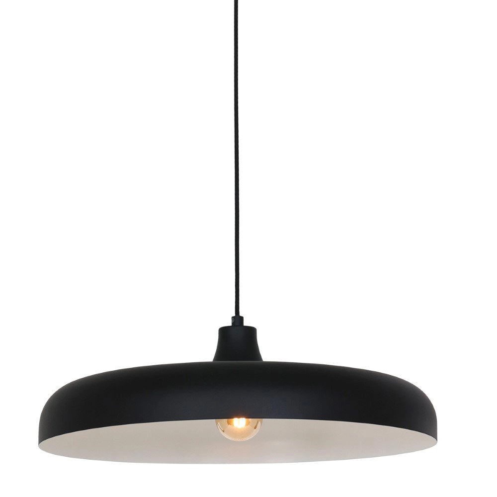 Lampe suspendue noire Krisip Ø 50 cm Lampe suspendue noire Krisip Ø 50 cm